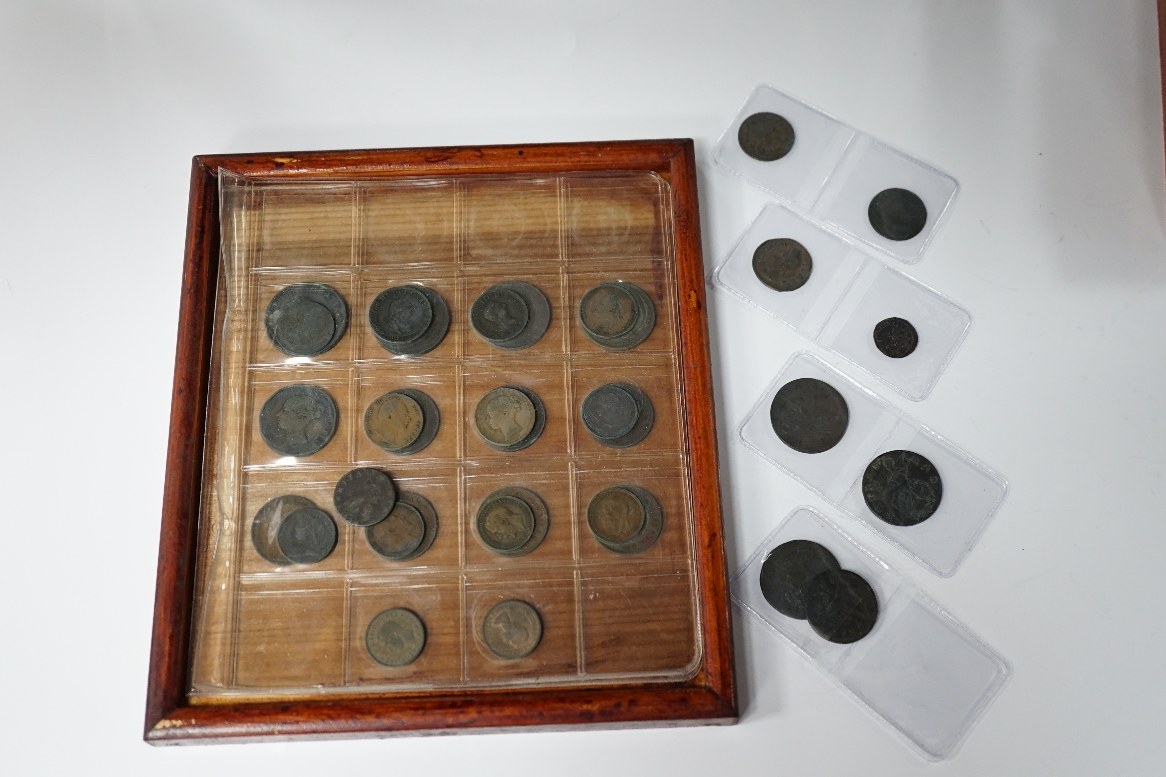 British copper and bronze coins, Charles I to George VI